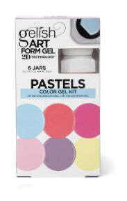 Gelish Art Form Gel – Pastel Colour Kit | 6-Piece Pastel Nail Art Gel Set