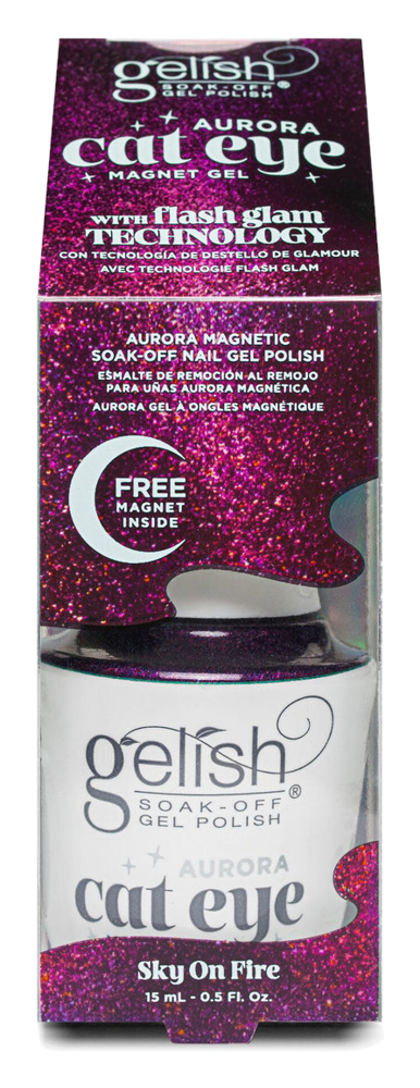 Gelish Aurora Cat Eye Sky On Fire Magnet Gel, 15 mL