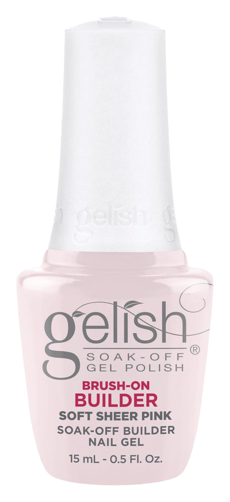 Gelish Brush-On Builder Soft Sheer Pink, 0.5 fl. oz.