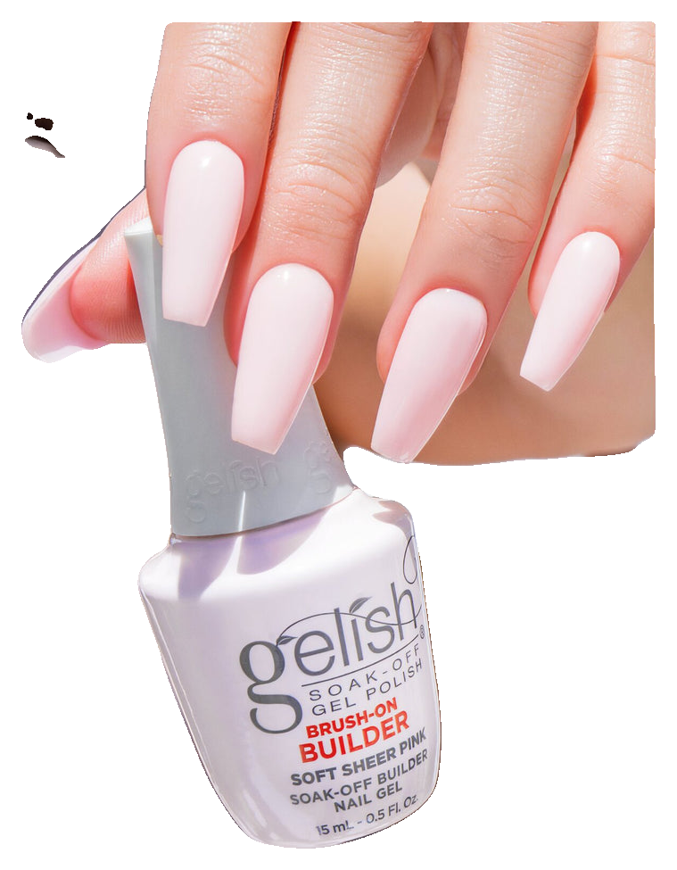 Gelish Brush-On Builder Soft Sheer Pink, 0.5 fl. oz. (4)