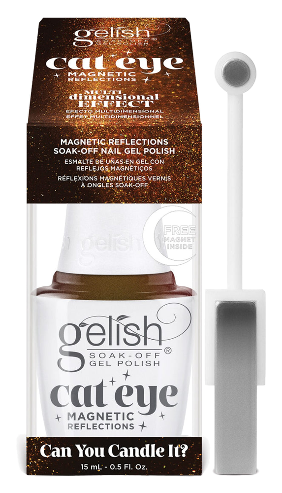 Gelish Cat Eye Magnetic Reflections Can You Candle It? Magnet Gel Polish, 0.5 fl oz.