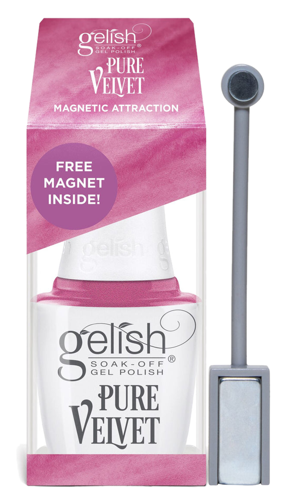Gelish Cat Eye Pure Velvet Magnetic Attraction Magnet Gel Polish, 0.5 fl oz.
