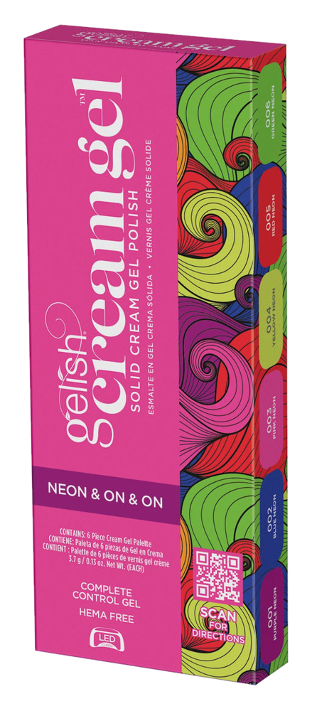 Gelish Cream Gel 6pc Palette - Neon & On & On