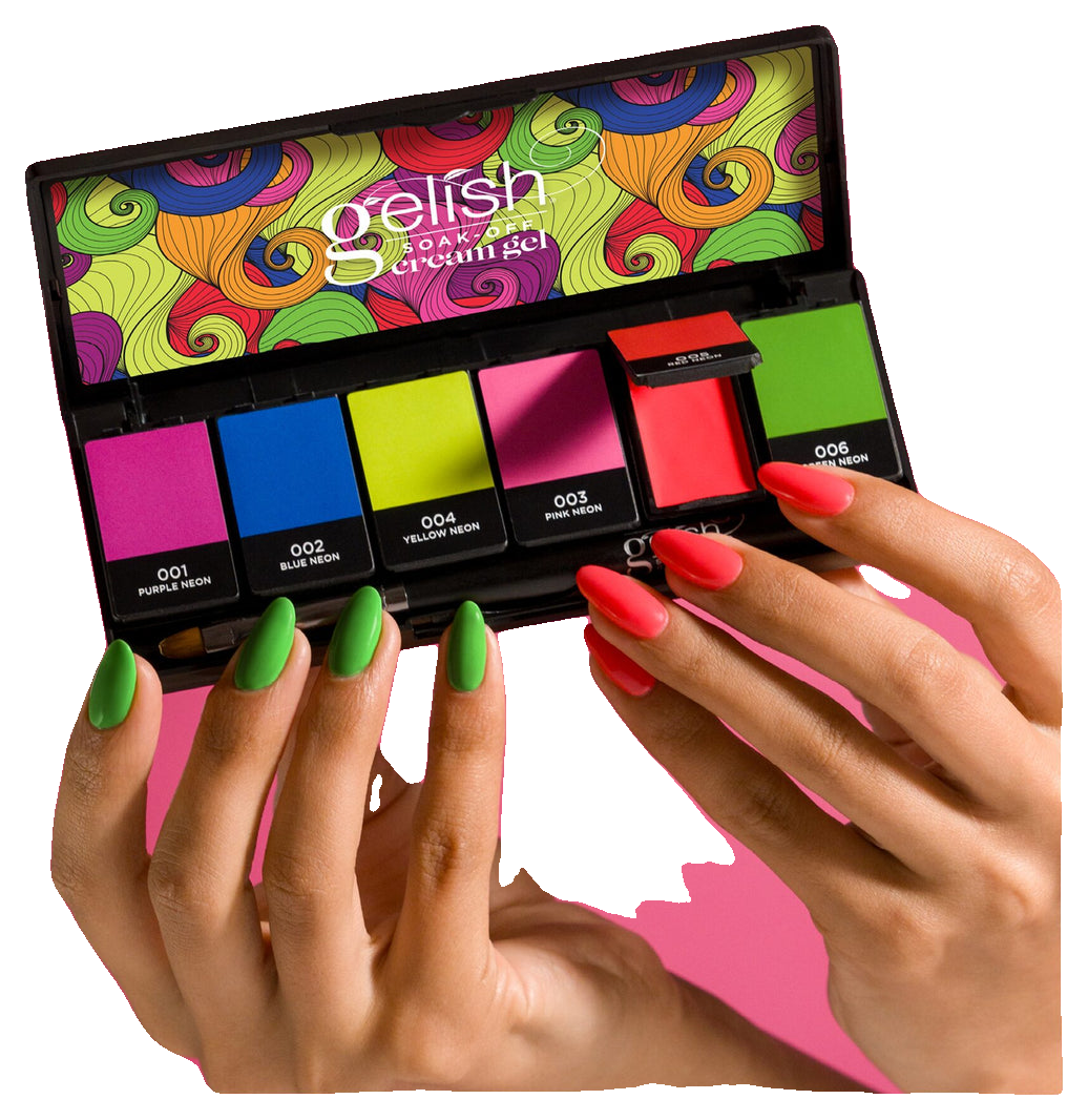 Gelish Cream Gel 6pc Palette - Neon & On & On (4)