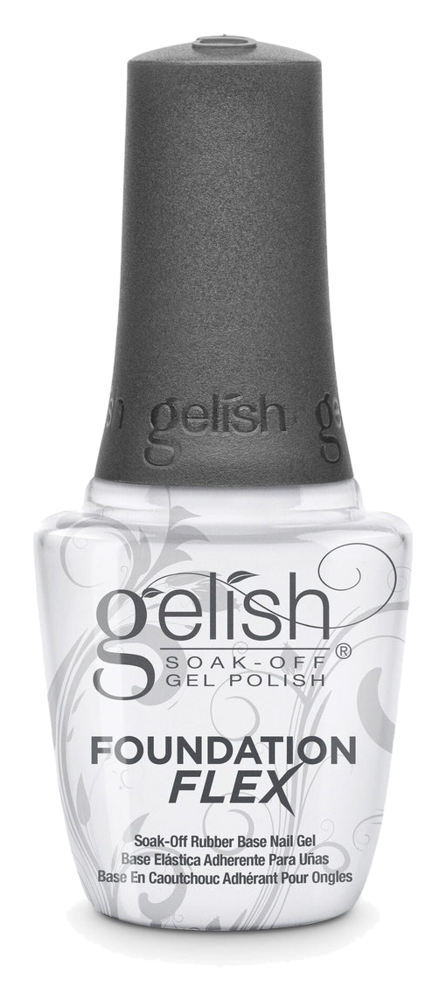 Gelish Foundation Flex Soak-Off Rubber Base Nail Gel - Clear, 0.5 fl oz.