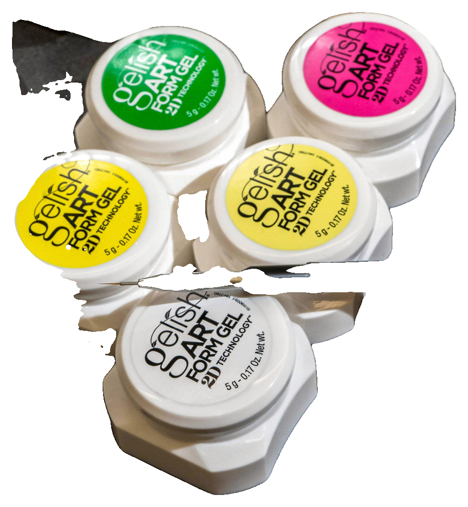 Gelish Neon  Yellow  Art Form CRÈME (5)