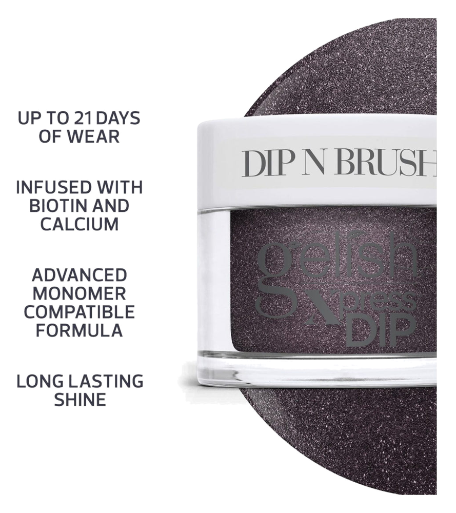 Gelish Xpress Dip N Brush Steel the Attention, 1.5 oz. (5)