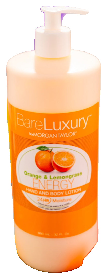 Morgan Taylor BareLuxury Energy Orange & Lemongrass Pump Lotion, 32 oz. (4)