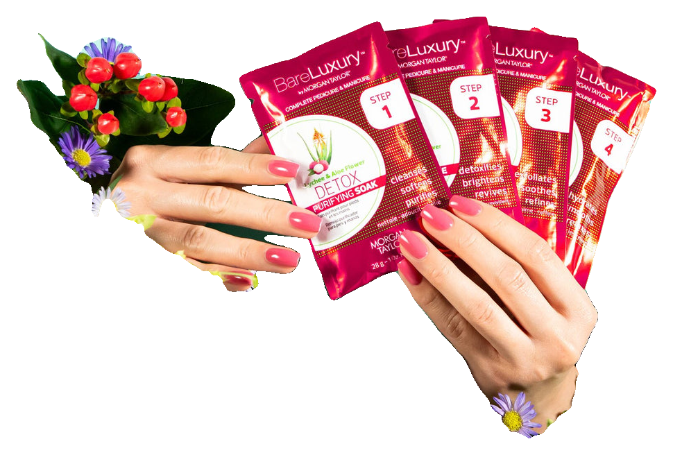 Morgan Taylor BareLuxury Lychee & Aloe Flower 4PK (4)