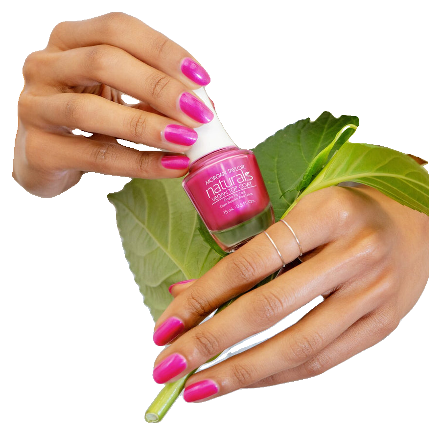 Morgan Taylor Naturals Permanent Pink Vegan Nail Color, 15mL (5)