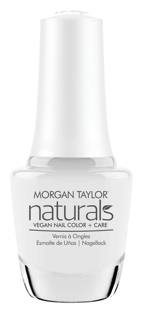 Morgan Taylor Naturals The First Snow Fall Vegan Nail Color, 15mL
