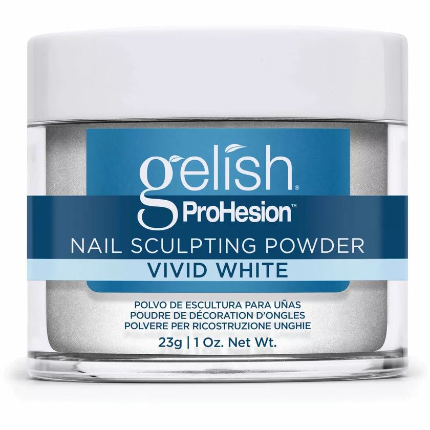 GELISH PROHESION NAIL SCULPTING POWDER VIVID WHITE, 0.8 0Z - Gelish Dip Powder