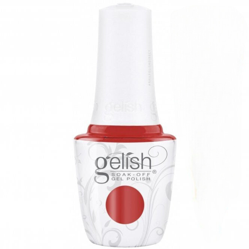 Gelish Gel Polish – God Im Sophisticated | Coral Red Crème | Soak Off 15ml | 21 Days Chip-Free