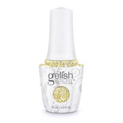 Gelish Gel Polish – Ice Cold Gold | Fine Gold Glitter | Soak Off 15ml | 21 Days Chip-Free