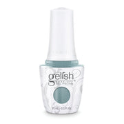 Gelish Gel Polish – My Other Wig Is A Tiara | Pale Sea Blue-Green Metallic | Soak Off 15ml | 21 Days