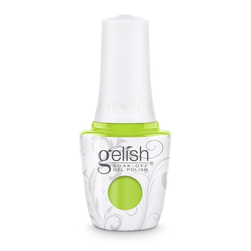 Gelish Gel Polish – Limonade In The Shade | Neon Lime Green Crème | Soak Off 15ml | 21 Days Chip-Free