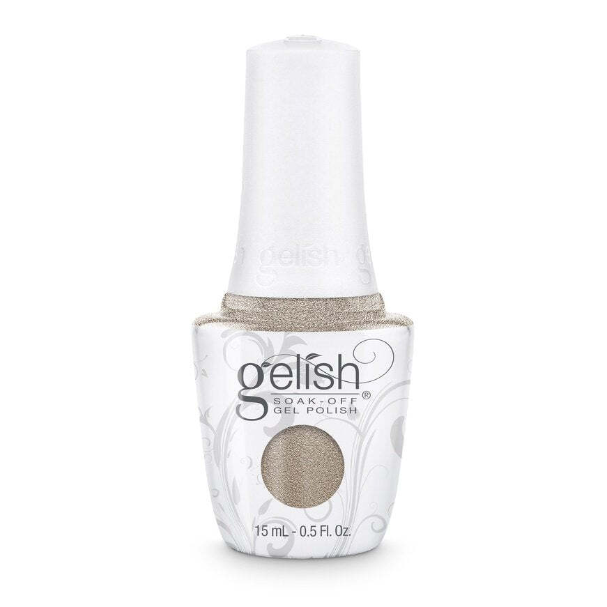 Gelish Gel Polish – Ice Or No Dice | Fine Gold Metallic | Soak Off 15ml | 21 Days Chip-Free