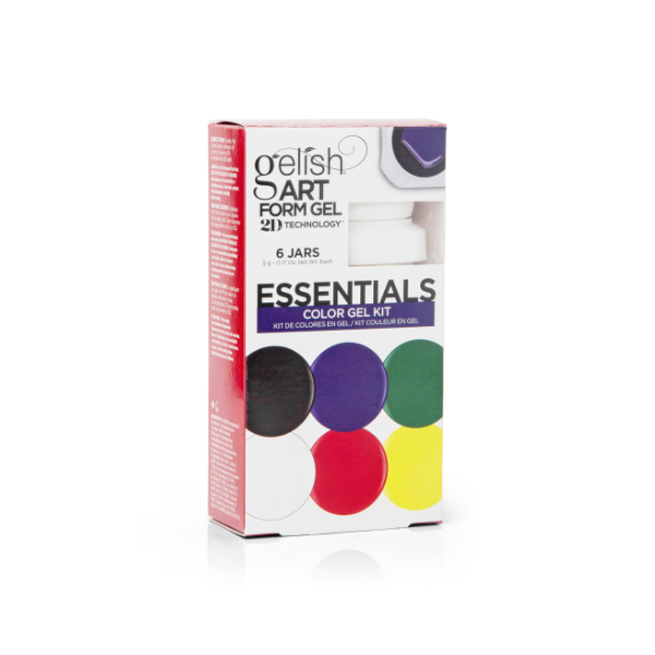 Gelish Art Form Gel – Essentials Colour Kit | 5-Piece Nail Art Gel Set