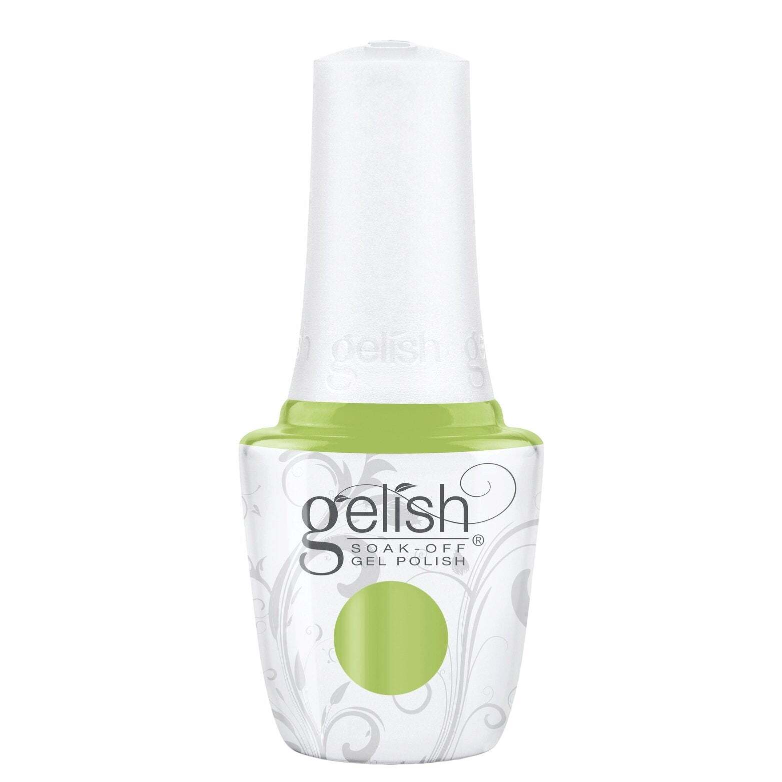 Gelish Gel Polish – Into The Limelight | Neon Yellow-Green Crème | Soak Off 15ml | 21 Days Chip-Free
