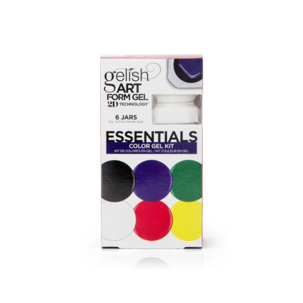 Gelish Art Form Gel – Essentials Colour Kit | 5-Piece Nail Art Gel Set