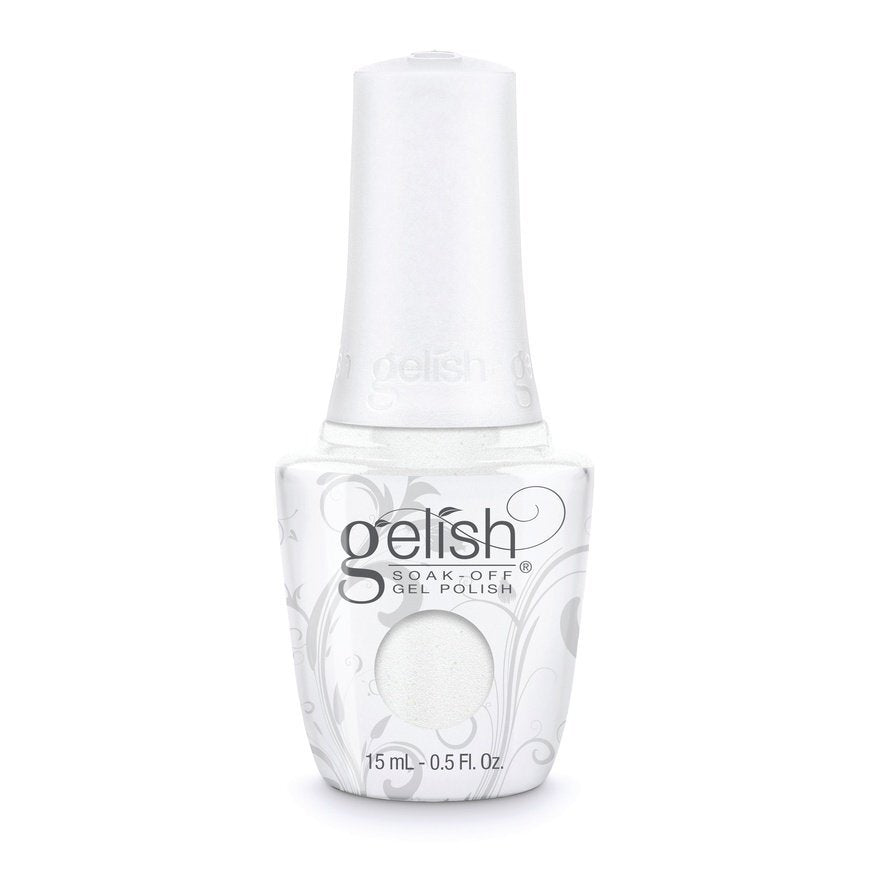 Gelish Gel Polish – Im Drawing a Blanco | Pearl White Shimmer | Soak Off 15ml | 21 Days Chip-Free
