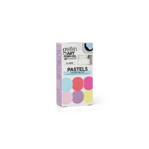 Gelish Art Form Gel – Pastel Colour Kit | 6-Piece Pastel Nail Art Gel Set