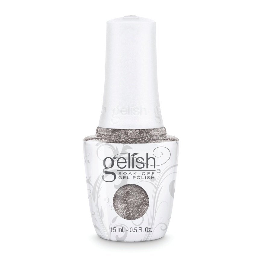 Gelish Gel Polish – Chain Reaction | Silver Metallic | Soak Off 15ml | 21 Days Chip-Free