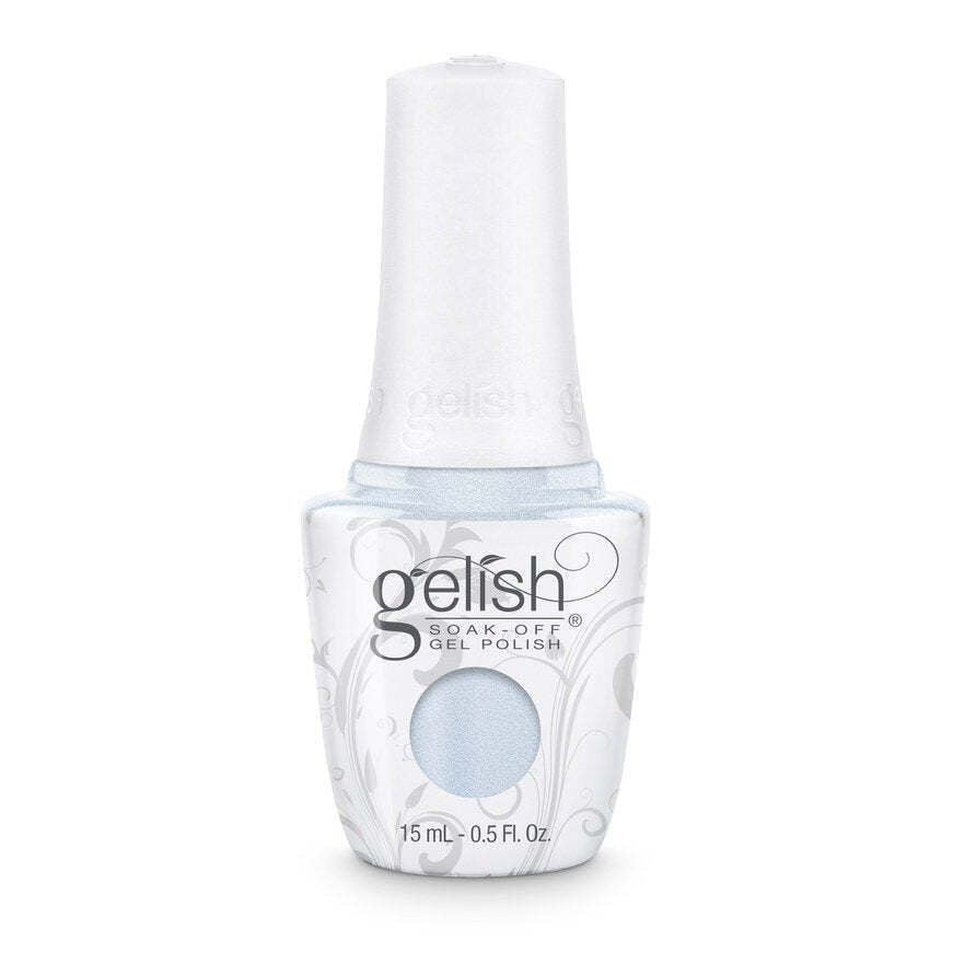 Gelish Gel Polish – Wrapped In Satin | Pale Blue Shimmer | Soak Off 15ml | 21 Days Chip-Free