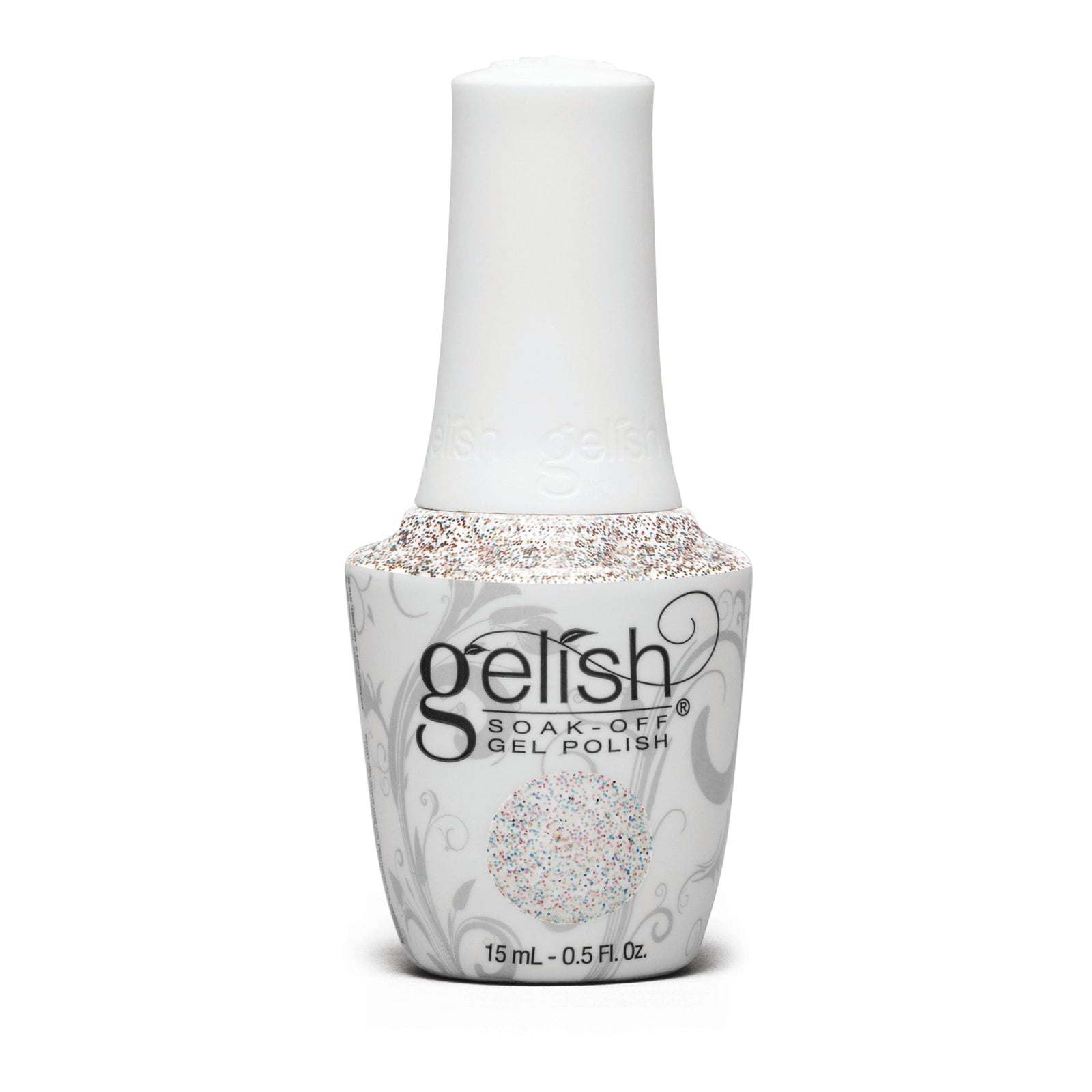 Gelish Gel Polish – Sweet 16 | Rainbow Confetti Glitter | Soak Off 15ml | 21 Days Chip-Free