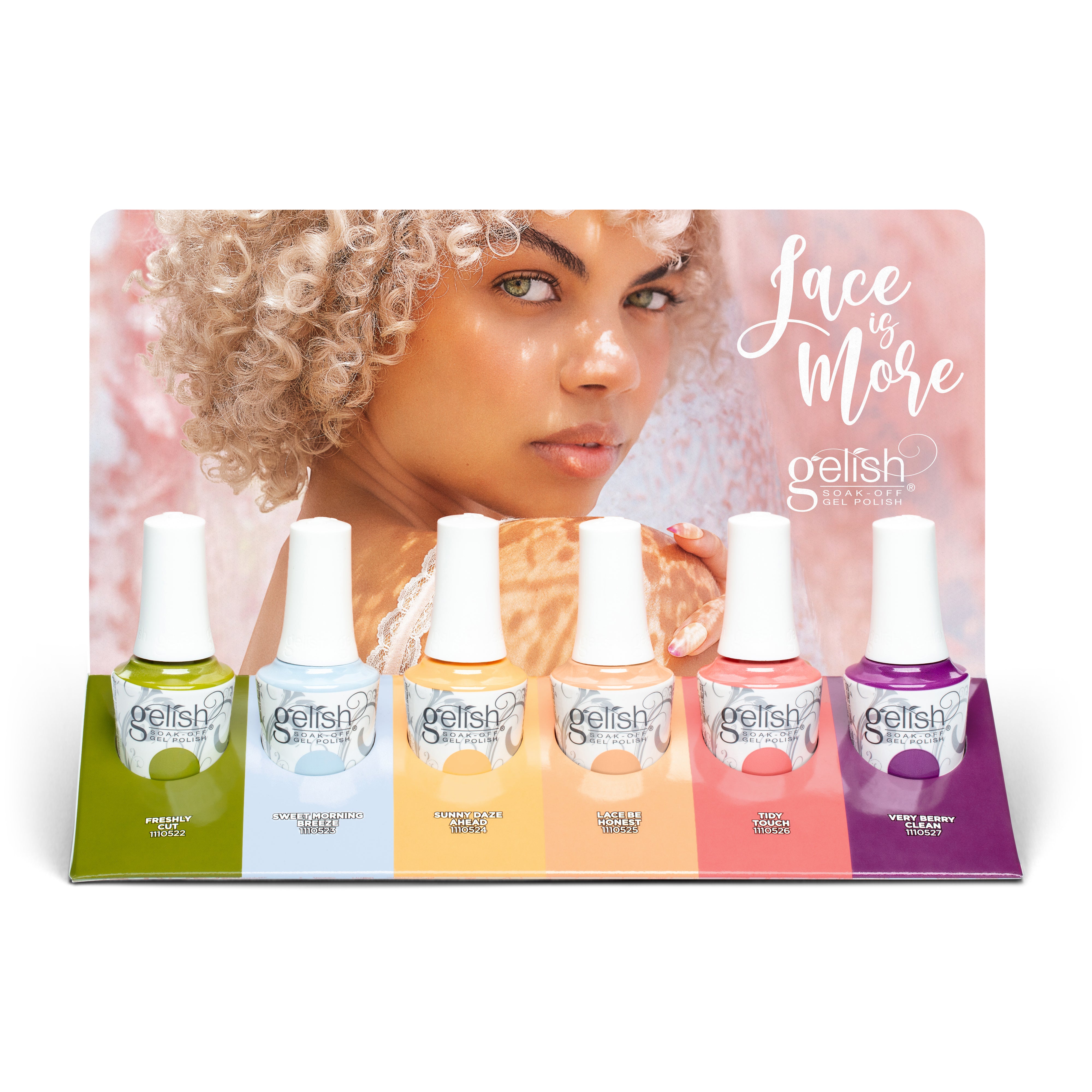 Gelish Lace Is More Collection – 6-Piece Sheer & Lace-Inspired Spring Gel Polish Set